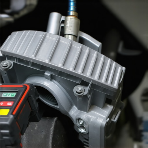 Modern Transmission Components and Diagnostics Detailed view of transmission parts with diagnostic equipment