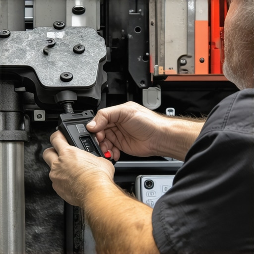 Advanced Transmission Inspection Mechanic using diagnostic tools on a transmission system