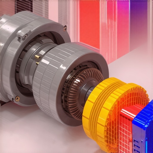 Detailed view of modern transmission system with sensors and cooling parts for vehicles