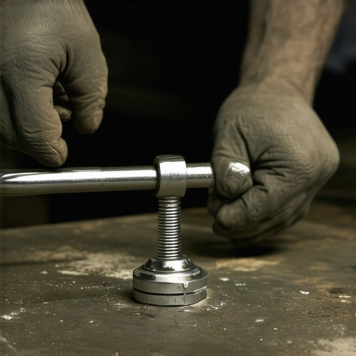 Mechanic accurately tightening engine oil drain plug with a torque wrench to prevent leaks and damage.
